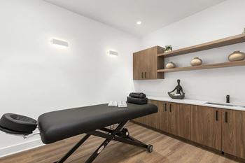 Onsite massage room